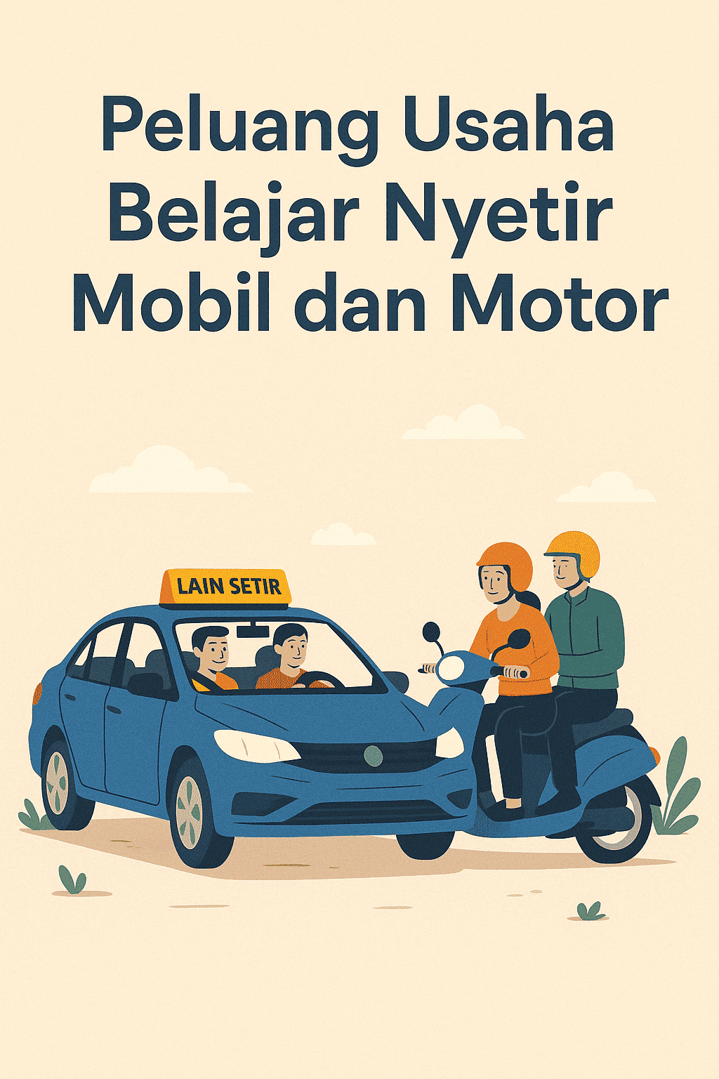 usaha belajar nyetir