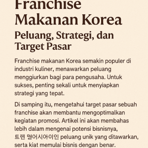 Franchise Makanan Korea
