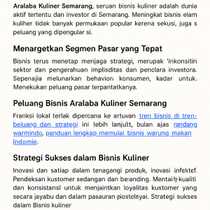 Waralaba Kuliner Semarang