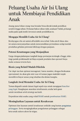 Usaha Air Isi Ulang