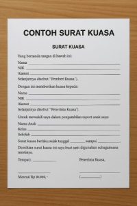 Surat Kuasa Resmi